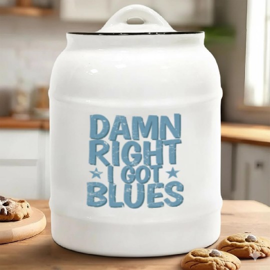 Damn right I got Blues Music Trumpet Ceramic Cookie Jars