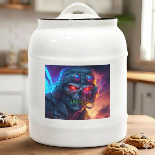 ZOMBIE IRON MAIDEN (version 9) Ceramic Cookie Jars