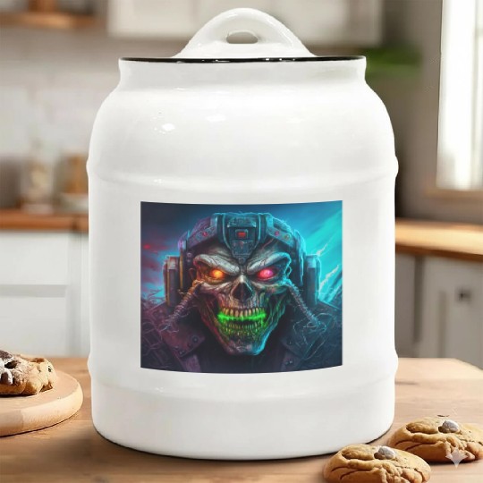 ZOMBIE IRON MAIDEN (version 8) Ceramic Cookie Jars