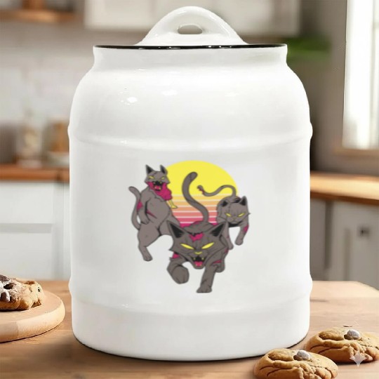 Angry zombie cats Angry zombie cats quote inspirat Ceramic Cookie Jars