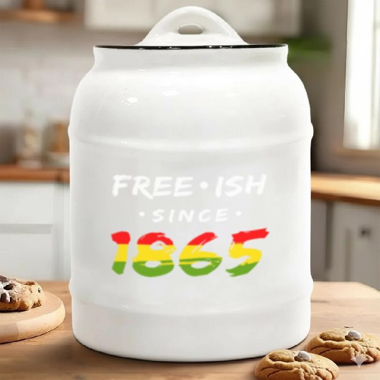 Juneteenth free since 1865 Black History US Africa Ceramic Cookie Jars