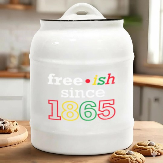 Juneteenth free since 1865 Black History US Africa Ceramic Cookie Jars