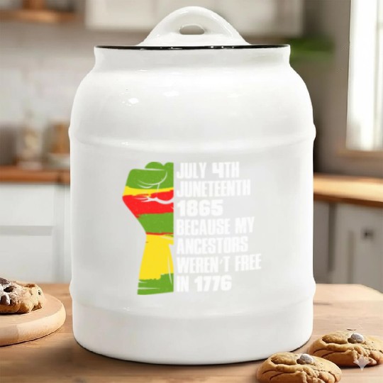 Juneteenth free since 1865 Black History US Africa Ceramic Cookie Jars