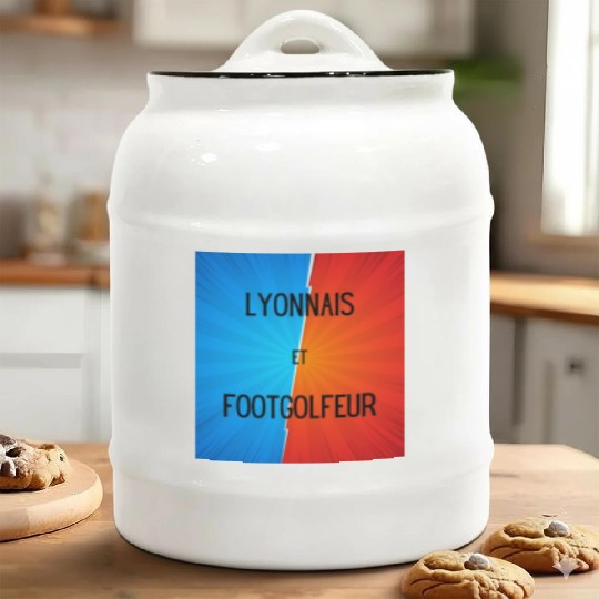 Lyonnais et footgolfeur Ceramic Cookie Jars