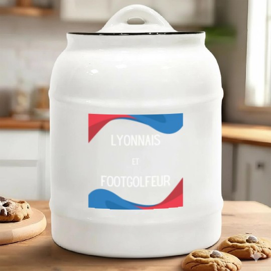 Lyonnais et footgolfeur Ceramic Cookie Jars
