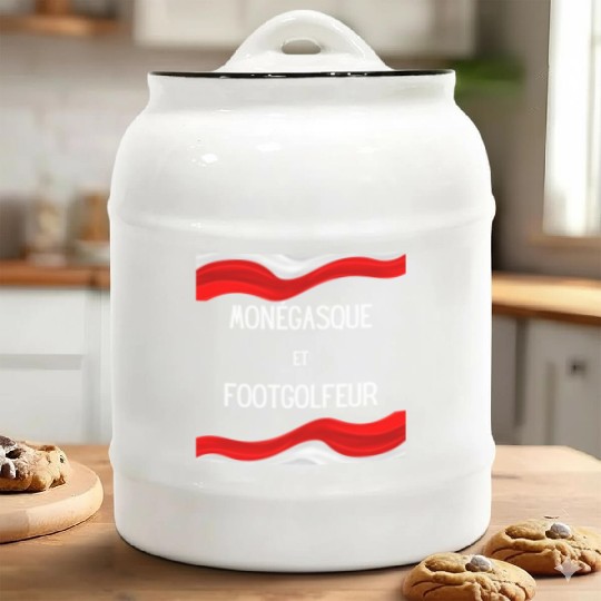 Monegasque et footgolfeur Ceramic Cookie Jars