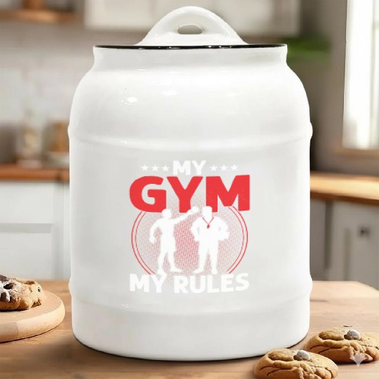 My Gym My Rules Physical Education School Ceramic Cookie Jars