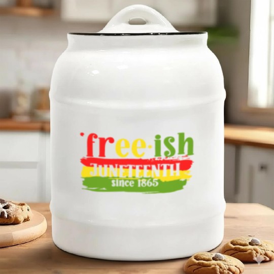 Juneteenth free since 1865 Black History US Africa Ceramic Cookie Jars