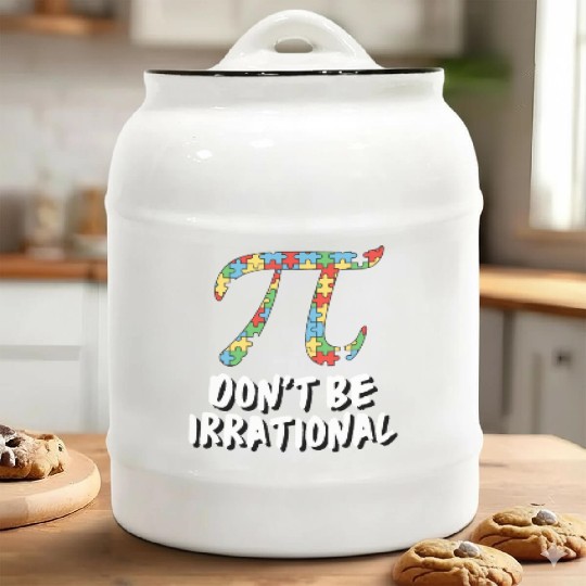 Pi Day 5 Ceramic Cookie Jars