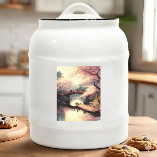 Cherry Blossom Season in Tokyo: A Visual Delight Ceramic Cookie Jars