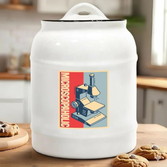 Biology Biologist Microscope Ceramic Cookie Jars