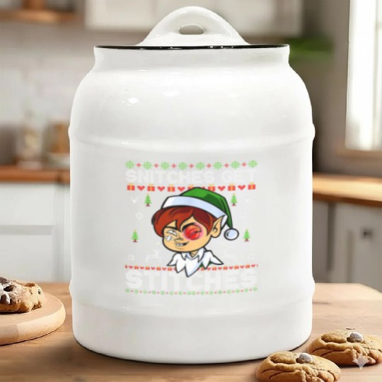 Warrior 12 Snitches Get Stitches Ceramic Cookie Jars