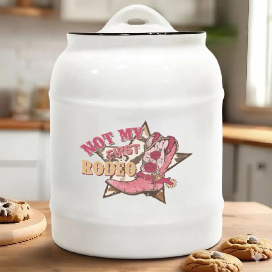 Not My First Rodeo Ceramic Cookie Jars