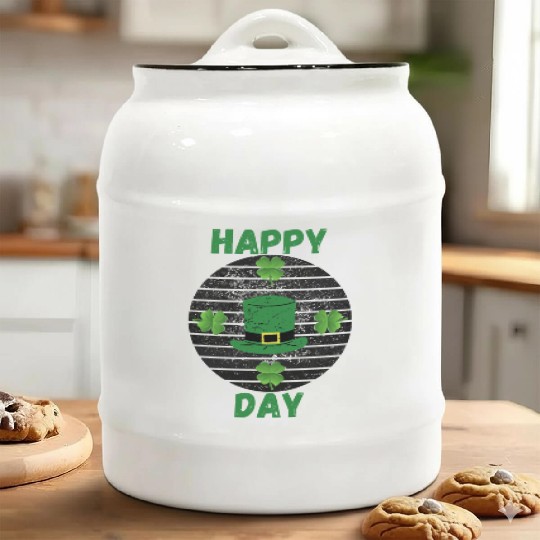 Happy Day Ceramic Cookie Jars