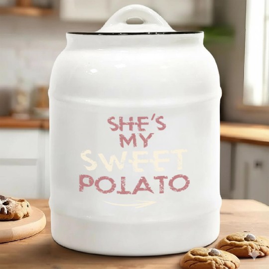 She´s my Sweet Potato - funny Ceramic Cookie Jars