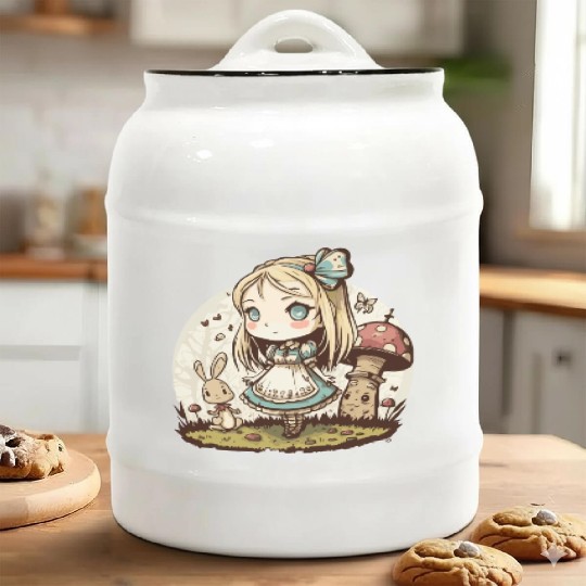 Chibi in Wonderland Ceramic Cookie Jars
