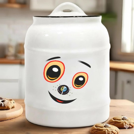 Puppy Astro Pop Ceramic Cookie Jars
