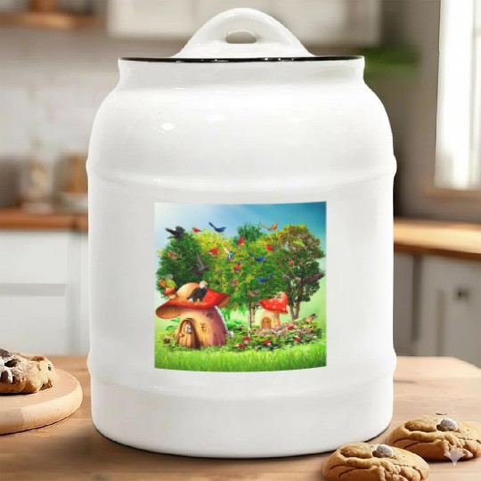 paradise forest Ceramic Cookie Jars