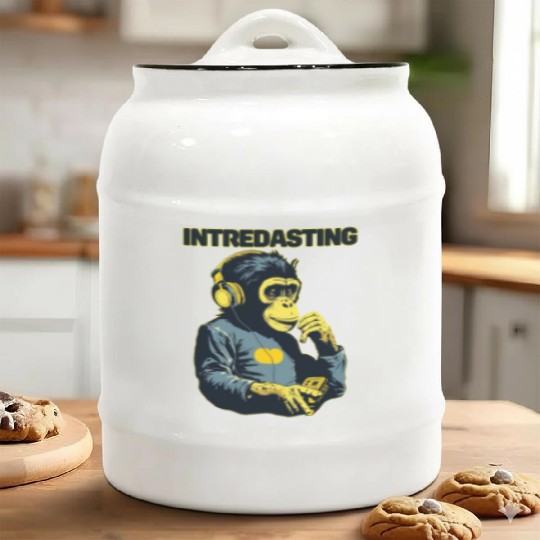 Intredasting Beats - Interesting Monkey Ape Ceramic Cookie Jars