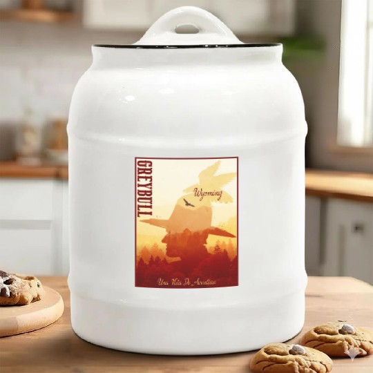 Greybull Wyoming wild west town Ceramic Cookie Jars