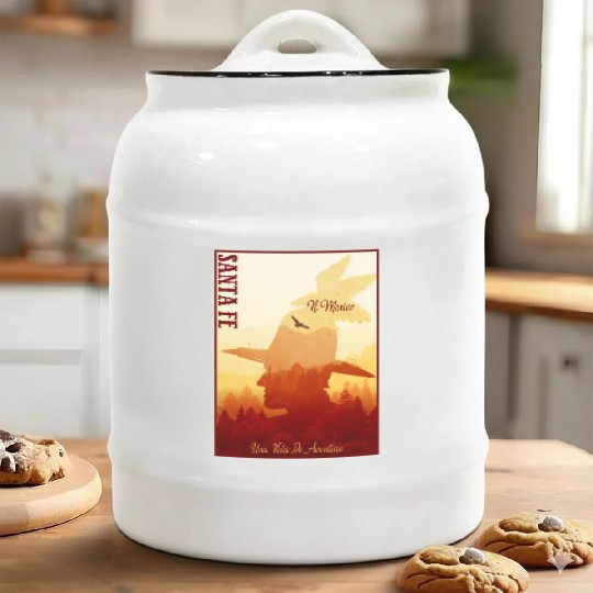 Santa Fe New Mexico wild west town Ceramic Cookie Jars