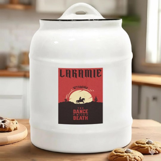Laramie Wyoming wild west town Ceramic Cookie Jars