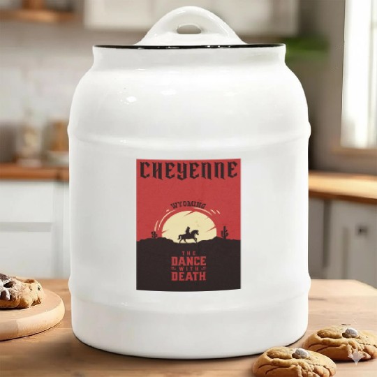 Cheyenne Wyoming wild west town Ceramic Cookie Jars