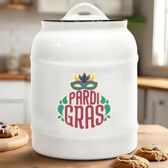 Pardi Gras Funny Mardi Gras Pardi Graspardi gras h Ceramic Cookie Jars