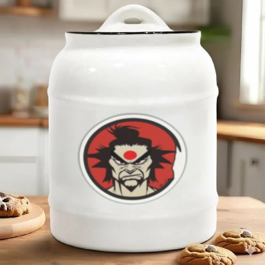 Samurai Ceramic Cookie Jars