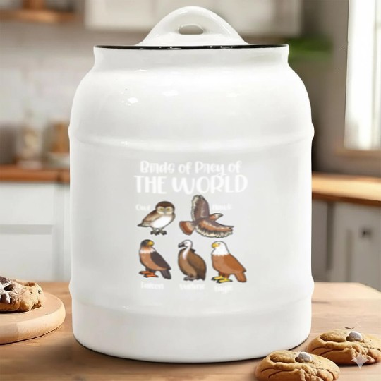 Birds of Prey Of The World Ceramic Cookie Jars