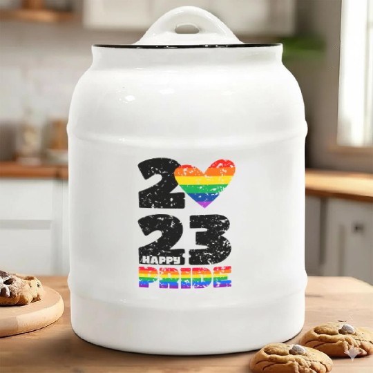 Happy Pride 2023 Ceramic Cookie Jars