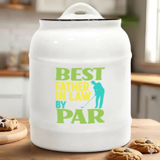 Best Step Dad Father In Law Golf Player Golfer Ceramic Cookie Jars