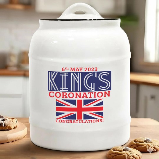 King’s Coronation, 6th May 2023 Congratulations, N Ceramic Cookie Jars