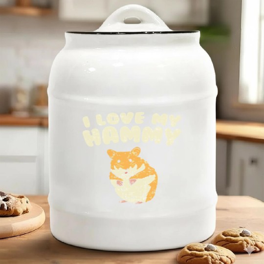 I Love My Hammy Cute Hamster Ceramic Cookie Jars