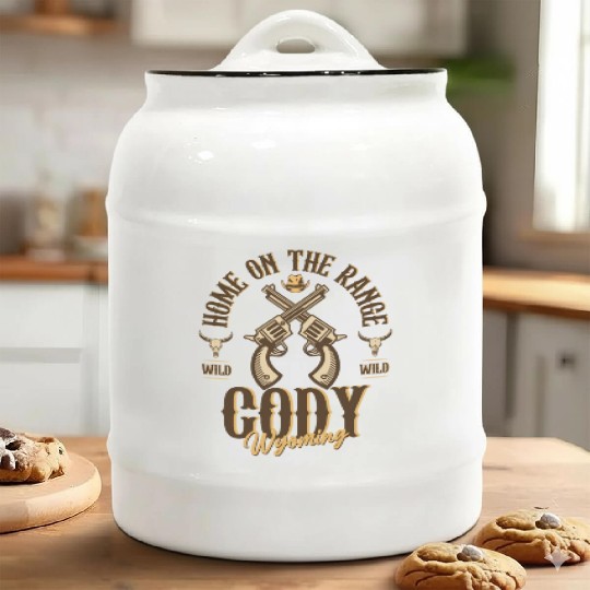 Cody Wyoming wild west town Ceramic Cookie Jars