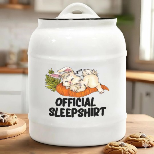 Sleep Ceramic Cookie Jars Sleeping Cute Bunny Chibi Rabbit