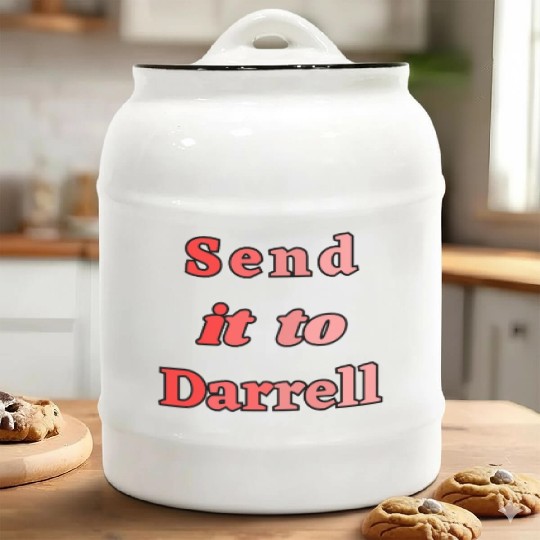Send It To Darrell Ceramic Cookie Jars