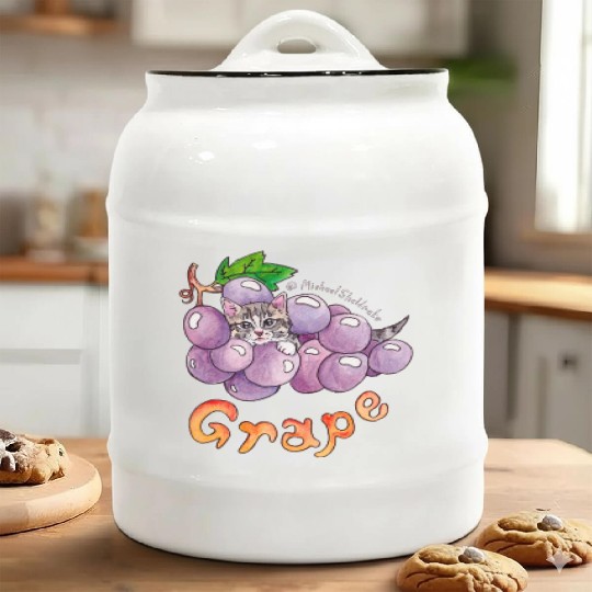 Grape Ceramic Cookie Jars