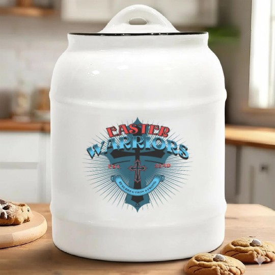 Warriors of Easter Ceramic Cookie Jars