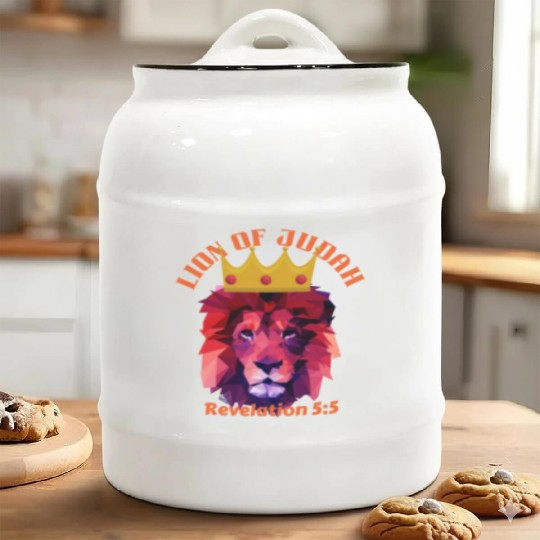 Lion of Judah Rev5:5 Ceramic Cookie Jars