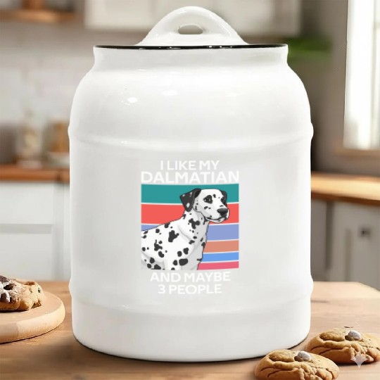 I Like My Dalmatian And Maybe 3 People Vintage Ceramic Cookie Jars
