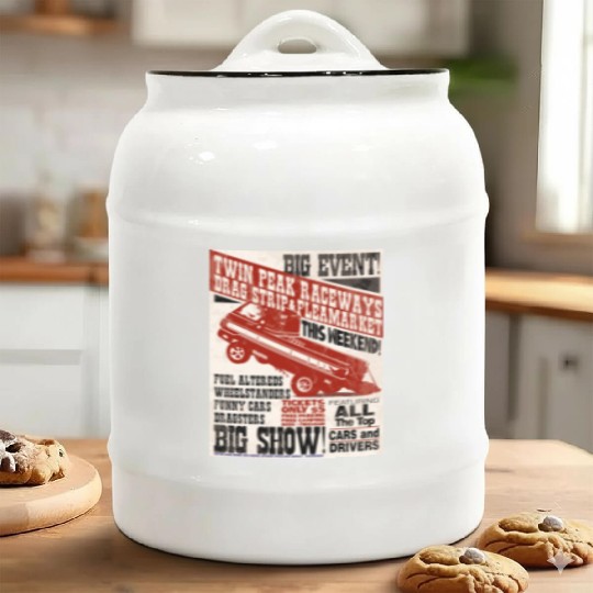 vintage, hot, rod, Classic, Racing, auto, automot Ceramic Cookie Jars