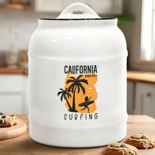 California Malibu Ceramic Cookie Jars
