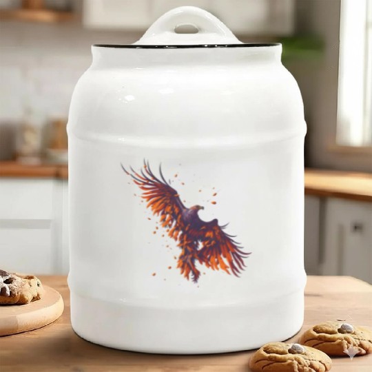 Hawk flying Ceramic Cookie Jars
