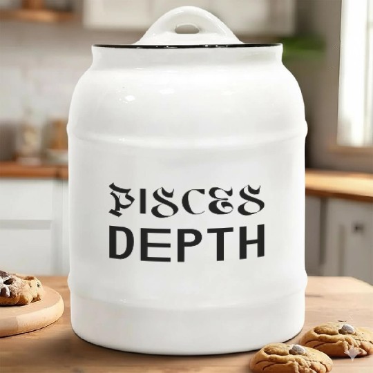 Pisces Depth Ceramic Cookie Jars
