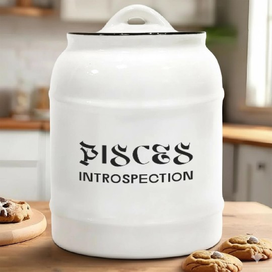 Pisces Introspection Ceramic Cookie Jars