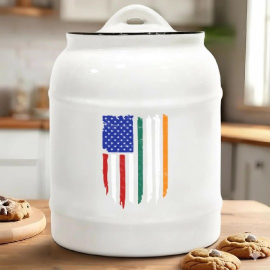US Immigrant Indigenous USA Immigrants america Ceramic Cookie Jars