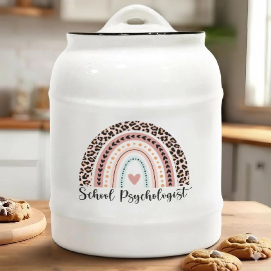 School Psychologist Gift Ceramic Cookie Jars