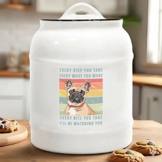 Every Bite You Take - French Bulldog Ceramic Cookie Jars