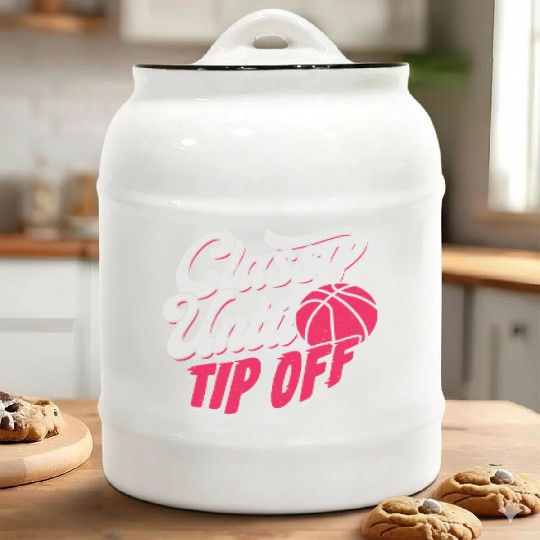 Classy Until Tip Off Basketball Girl Gift Ceramic Cookie Jars